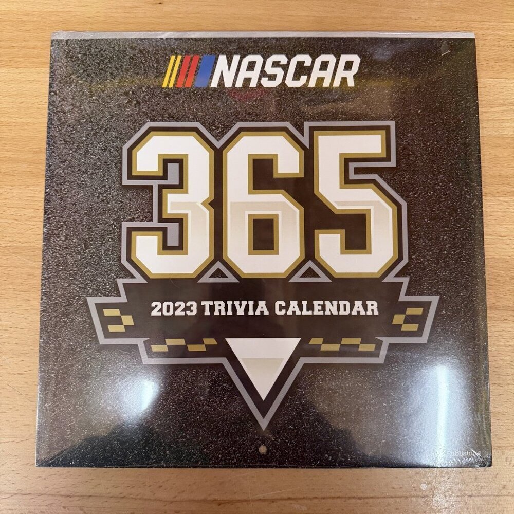2023 NASCAR Facts and Trivia Wall Calendar 365 NASCAR Collectible NEW! SEALED!!